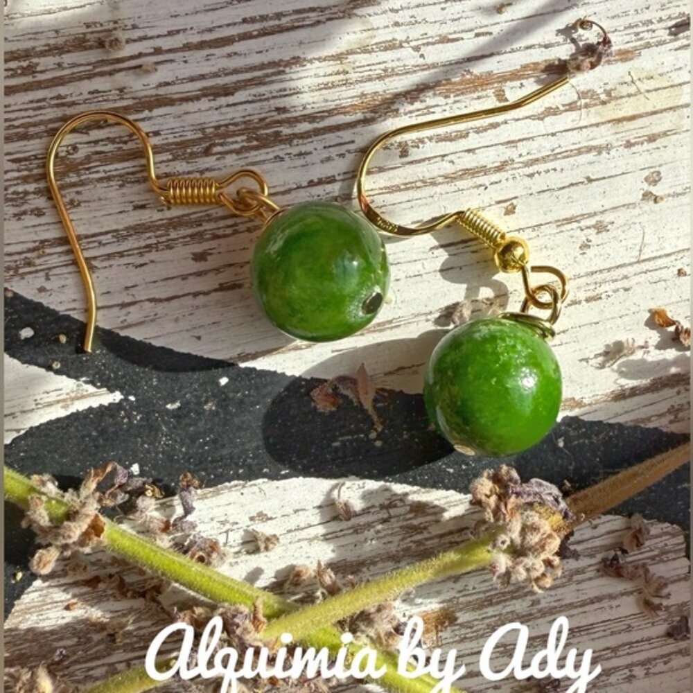Gold statement earrings